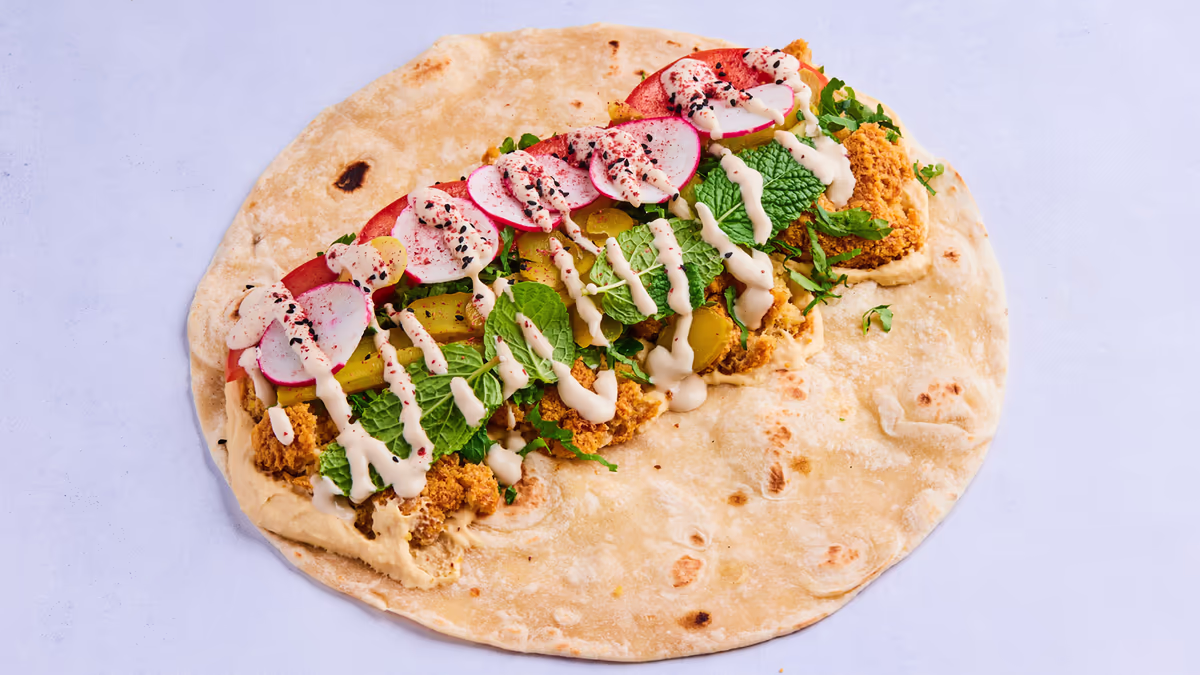 Falafel i rull