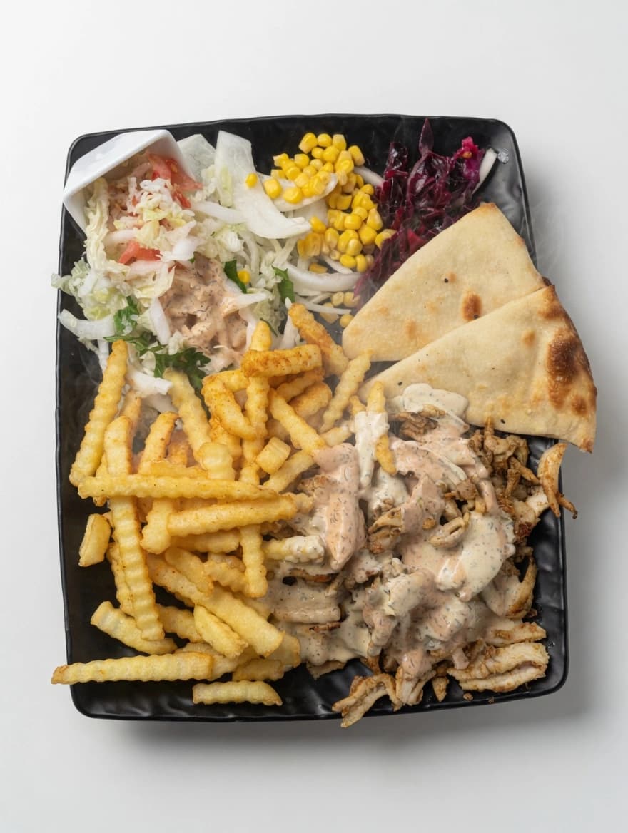 Kyllingkebabtallerken
