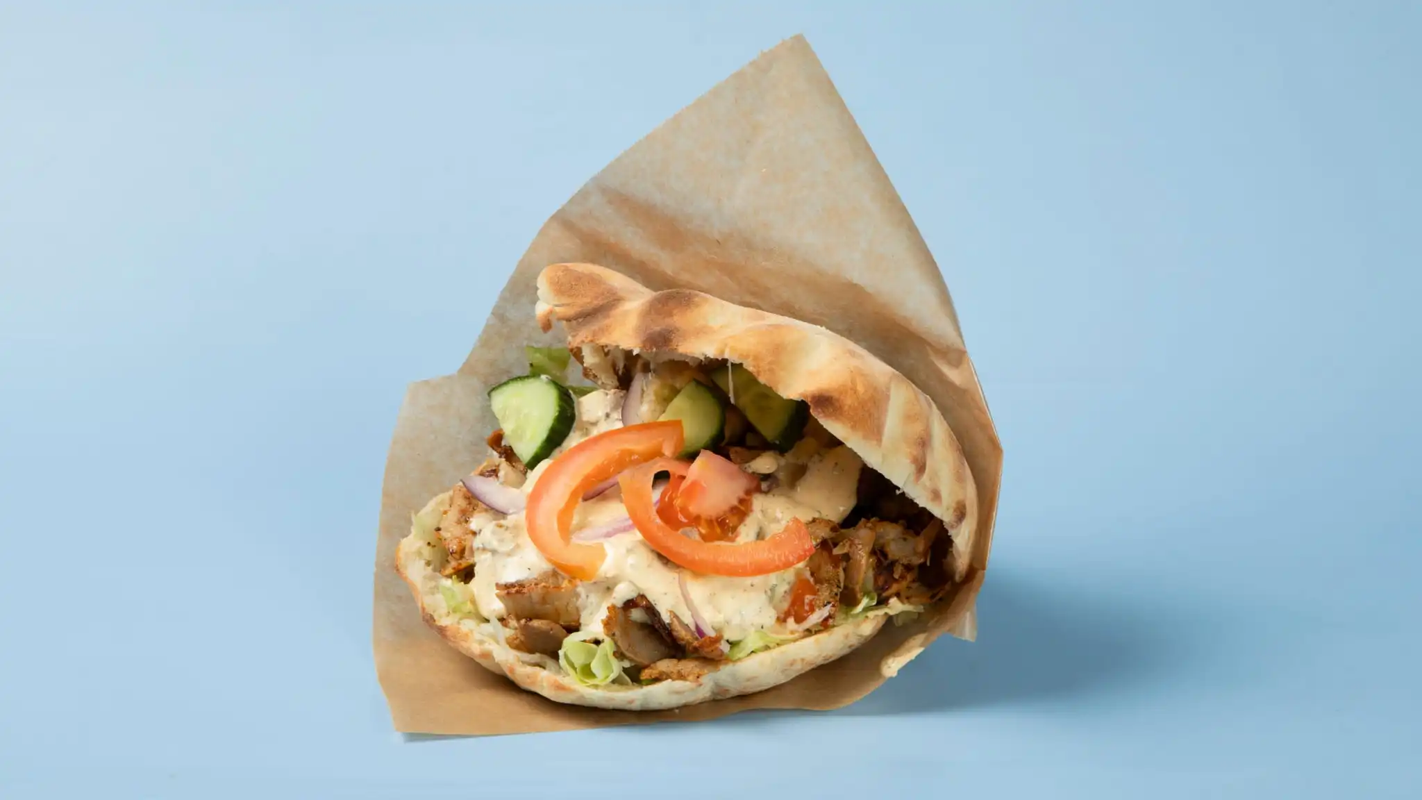 Kyllingkebab i pita
